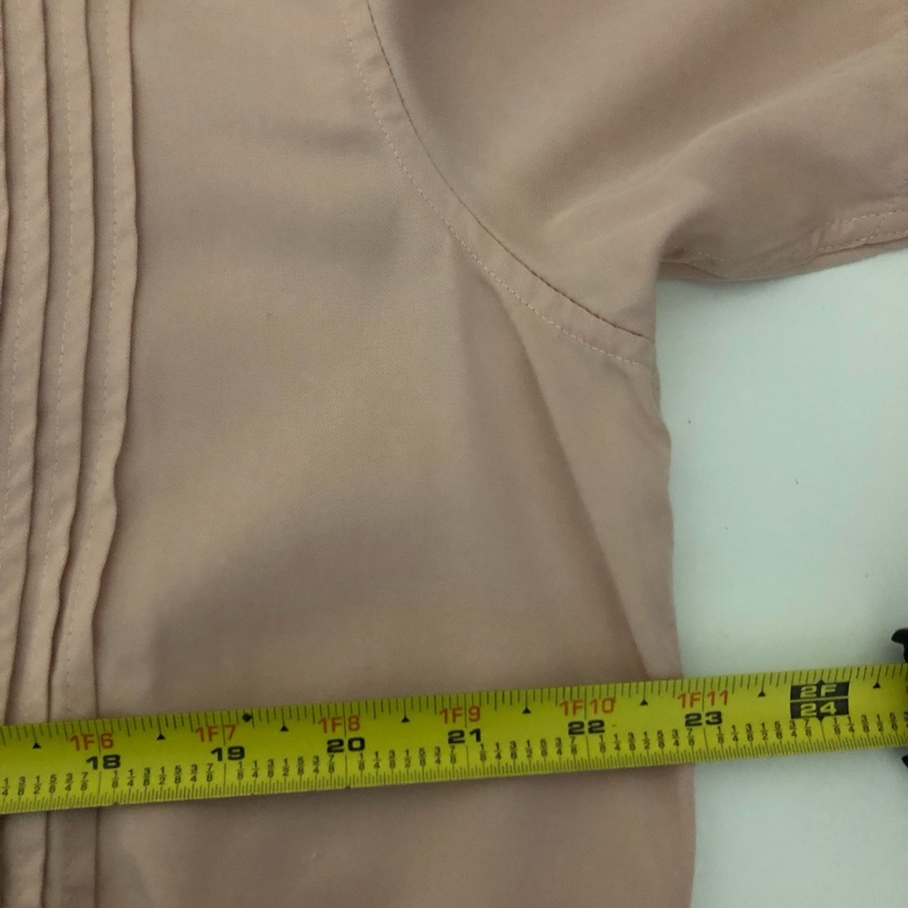 Ted Baker 5 100% Lyocell Men's Size XL Light Pink Button Down Short Sleeve Shirt - Picture 7 of 10